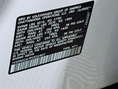 2023 Volkswagen Atlas 3.6L V6 SEL Premium R-Line