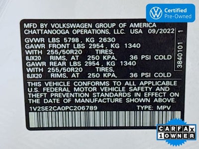 2023 Volkswagen Atlas Cross Sport 3.6L V6 SEL