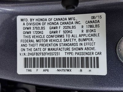 2015 Honda Civic EX-L