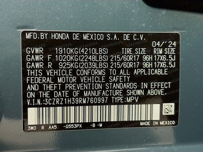 2024 Honda HR-V LX