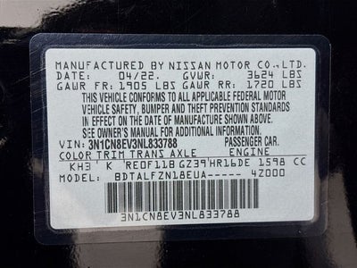2022 Nissan Versa 1.6 SV
