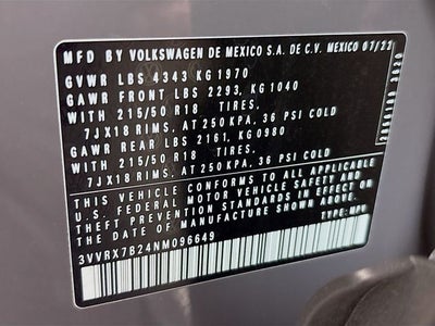 2022 Volkswagen Taos 1.5T SE