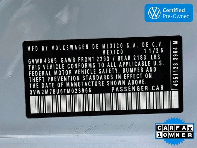 2026 Volkswagen Jetta GLI 2.0T Autobahn