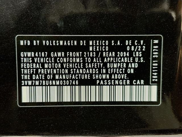 2022 Volkswagen Jetta 1.5T SE
