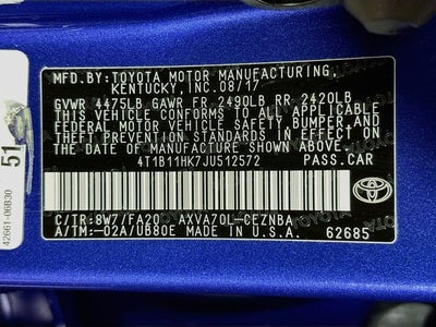 2018 Toyota Camry LE