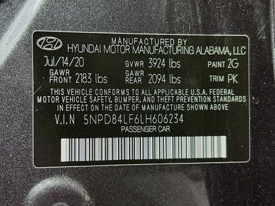 2020 Hyundai Elantra Value Edition