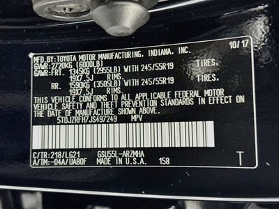 2018 Toyota Highlander SE