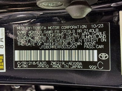 2024 Toyota Corolla Hybrid XLE