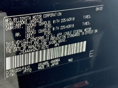 2022 Toyota Venza LE