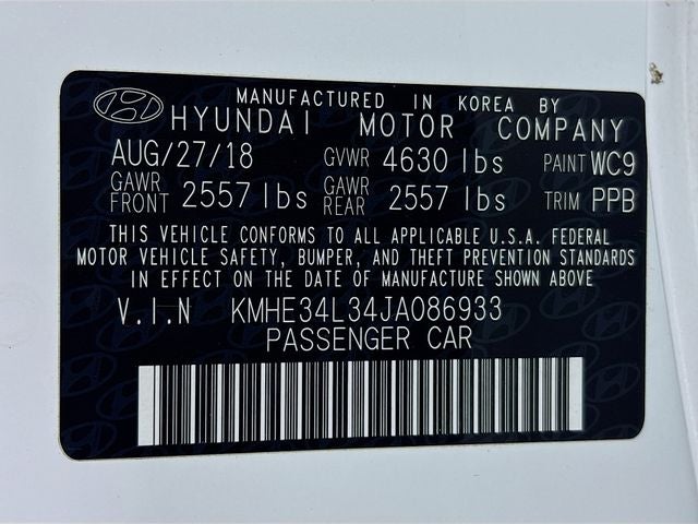 2018 Hyundai Sonata Hybrid Limited