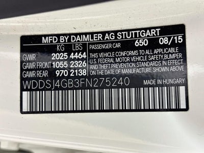 2015 Mercedes-Benz CLA CLA 250 4MATIC®
