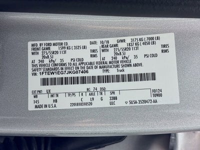 2018 Ford F-150 LARIAT