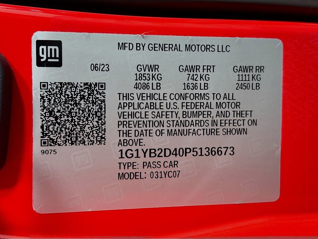 2023 Chevrolet Corvette Stingray 2LT