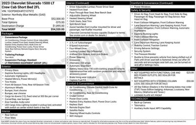 2023 Chevrolet Silverado 1500 LT (2FL)