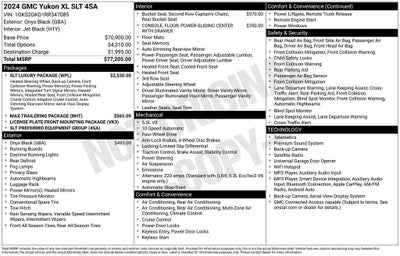 2024 GMC Yukon XL SLT