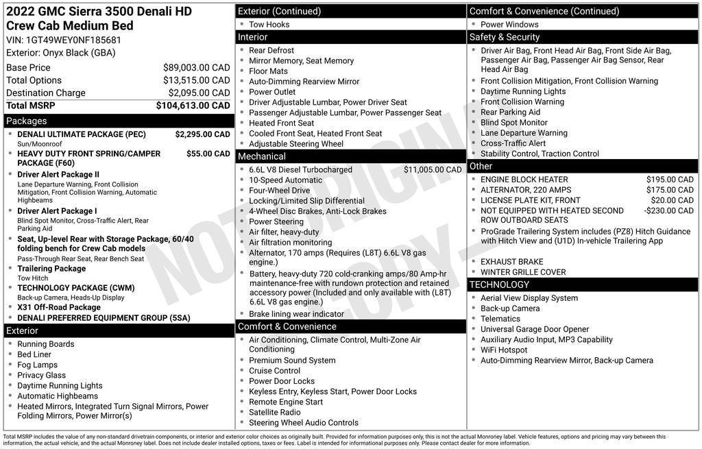 2022 GMC Sierra 3500 HD Denali