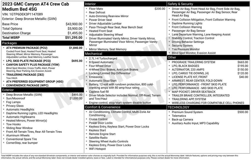 2023 GMC Canyon AT4