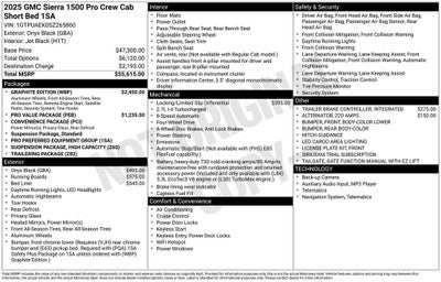 2025 GMC Sierra 1500 Pro