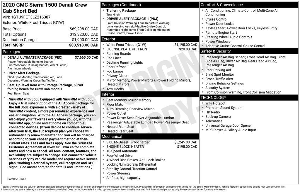 2020 GMC Sierra 1500 Denali
