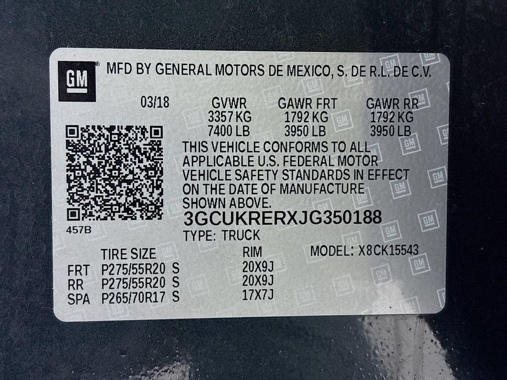 2018 Chevrolet Silverado 1500 LT