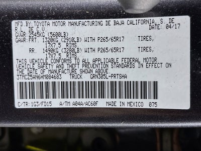 2017 Toyota Tacoma TRD Sport