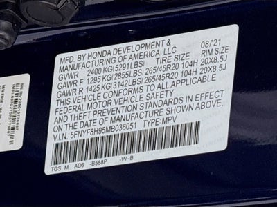 2021 Honda Passport AWD Touring