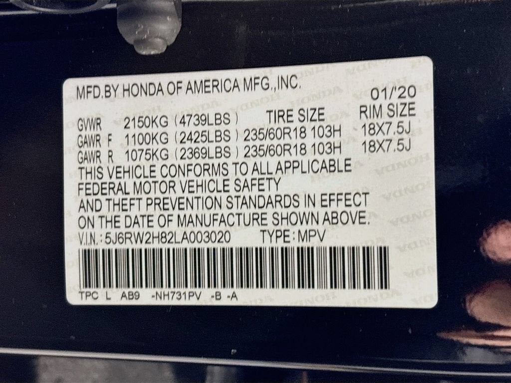 2020 Honda CR-V AWD EX-L