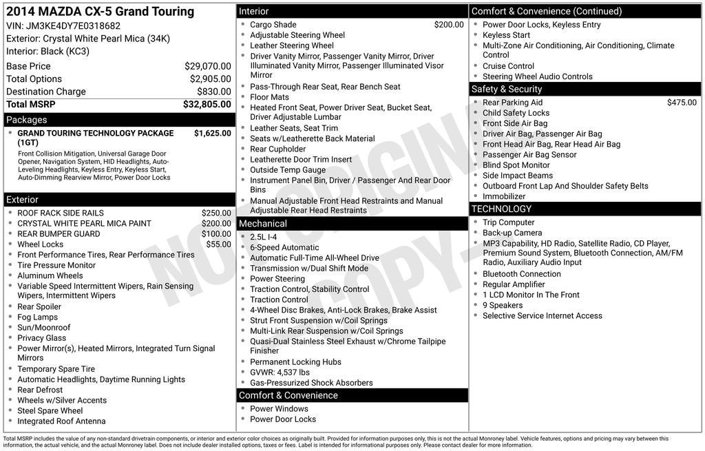 2014 Mazda Mazda CX-5 Grand Touring