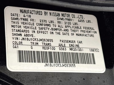 2018 Nissan Rogue Sport S