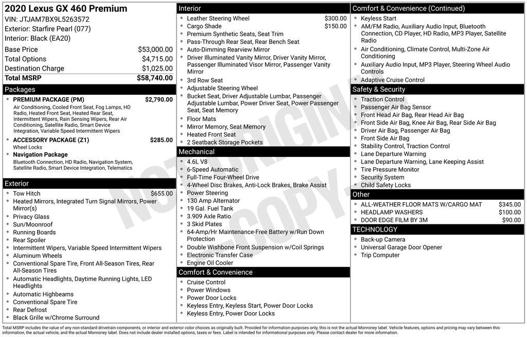 2020 Lexus GX 460 Premium