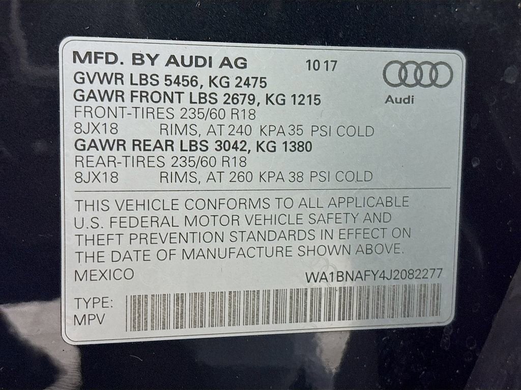 2018 Audi Q5 2.0T Premium