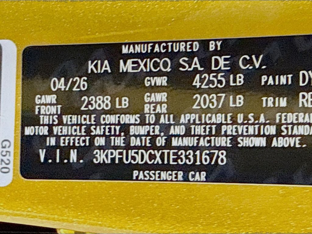 2026 Kia K4 GT-Line Turbo